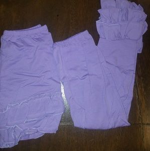 NWOT purple violet ruffle shorties bottoms pant